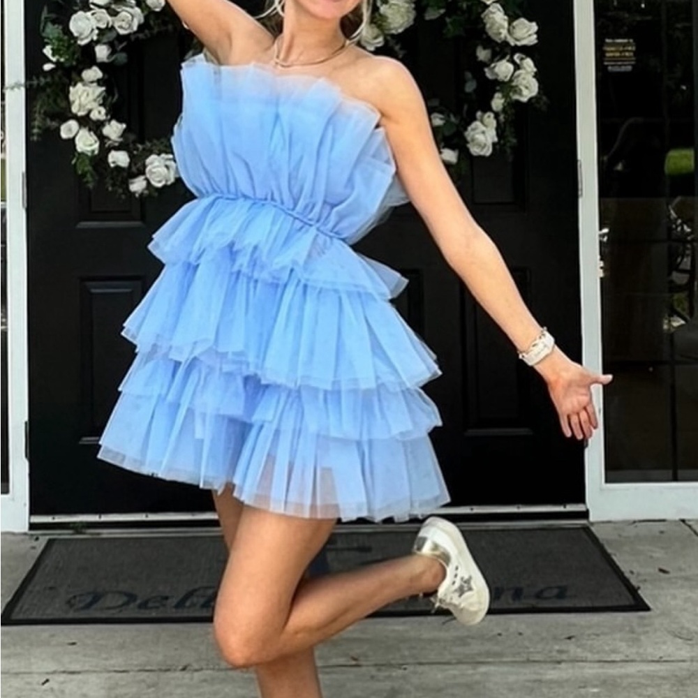 Blue Tulle Dress